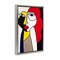 Stupell Industries Cubist Portrait of Woman Floater Framed Canvas Wall Art Design by Ruth Fromstein